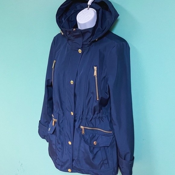 Michael Kors Hooded Rain Jacket - Picture 1 of 5